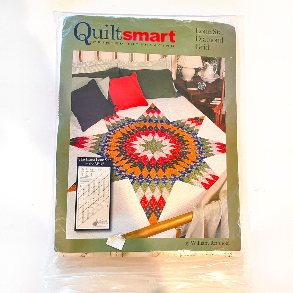 Quiltsmart Lone Star Diamond Grid by William Reinhold OOP NEW Sealed